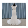 Long Sleeves Applique Champagne white real picture bridal gown